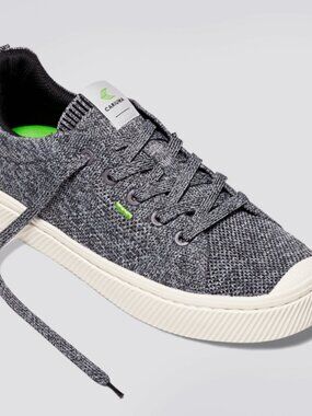 NWT CARIUMA Women’s IBI Low Bamboo Brazilian ECO Sneakers Grey Knit Size 5 $119.